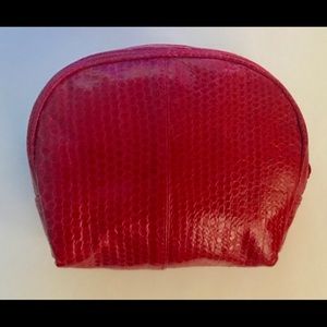 New Red Jim Thompson Snakeskin Clutch Valentine’s Day Valentine